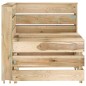 vidaXL Set de muebles de jardín 4 pzas madera de pino impregnada verde