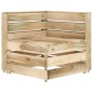 vidaXL Set de muebles de jardín 3 pzas madera de pino impregnada verde vidaXL Set de muebles de jardín 3 pzas madera de pino impregnada verde