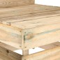 vidaXL Set de muebles de jardín 3 pzas madera de pino impregnada verde vidaXL Set de muebles de jardín 3 pzas madera de pino impregnada verde