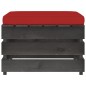 vidaXL Muebles de jardín 3 piezas con cojines madera impregnada gris vidaXL Muebles de jardín 3 piezas con cojines madera impregnada gris