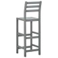 vidaXL Taburetes de cocina 2 unidades madera maciza de acacia gris vidaXL Taburetes de cocina 2 unidades madera maciza de acacia gris