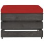 vidaXL Muebles de jardín 7 piezas con cojines madera impregnada gris vidaXL Muebles de jardín 7 piezas con cojines madera impregnada gris