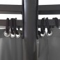 vidaXL Cenador con cortinas redondo gris antracita 3,5x2,7 m vidaXL Cenador con cortinas redondo gris antracita 3,5x2,7 m