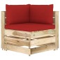 vidaXL Muebles de jardín 6 piezas con cojines madera impregnada verde vidaXL Muebles de jardín 6 piezas con cojines madera impregnada verde