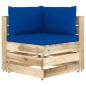 vidaXL Muebles de jardín 5 piezas con cojines madera impregnada verde vidaXL Muebles de jardín 5 piezas con cojines madera impregnada verde