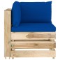 vidaXL Muebles de jardín 5 piezas con cojines madera impregnada verde vidaXL Muebles de jardín 5 piezas con cojines madera impregnada verde