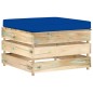vidaXL Muebles de jardín 5 piezas con cojines madera impregnada verde vidaXL Muebles de jardín 5 piezas con cojines madera impregnada verde