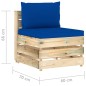 vidaXL Muebles de jardín 5 piezas con cojines madera impregnada verde vidaXL Muebles de jardín 5 piezas con cojines madera impregnada verde