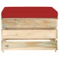 vidaXL Muebles de jardín 3 piezas con cojines madera impregnada verde vidaXL Muebles de jardín 3 piezas con cojines madera impregnada verde