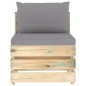 vidaXL Muebles de jardín 5 piezas con cojines madera impregnada verde vidaXL Muebles de jardín 5 piezas con cojines madera impregnada verde