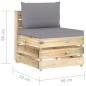 vidaXL Muebles de jardín 5 piezas con cojines madera impregnada verde vidaXL Muebles de jardín 5 piezas con cojines madera impregnada verde