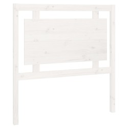 vidaXL Cabecero de cama madera maciza de pino blanco 95,5x4x100 cm
