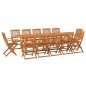 vidaXL Set de comedor de jardín 13 piezas madera maciza de acacia vidaXL Set de comedor de jardín 13 piezas madera maciza de acacia