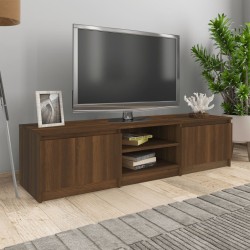 vidaXL Mueble para TV madera contrachapada marrón roble 140x40x35,5 cm