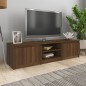 vidaXL Mueble para TV madera contrachapada marrón roble 140x40x35,5 cm