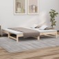 vidaXL Sofá cama extraíble madera maciza de pino 2x(80x200) cm vidaXL Sofá cama extraíble madera maciza de pino 2x(80x200) cm
