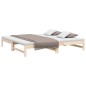 vidaXL Sofá cama extraíble madera maciza de pino 2x(80x200) cm vidaXL Sofá cama extraíble madera maciza de pino 2x(80x200) cm