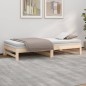 vidaXL Sofá cama extraíble madera maciza de pino 2x(80x200) cm vidaXL Sofá cama extraíble madera maciza de pino 2x(80x200) cm