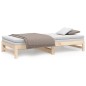 vidaXL Sofá cama extraíble madera maciza de pino 2x(80x200) cm vidaXL Sofá cama extraíble madera maciza de pino 2x(80x200) cm