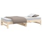 vidaXL Sofá cama extraíble madera maciza de pino 2x(80x200) cm vidaXL Sofá cama extraíble madera maciza de pino 2x(80x200) cm