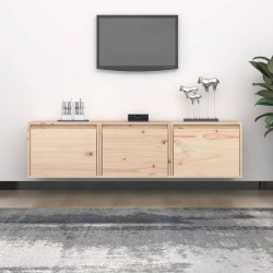 vidaXL Muebles para TV 3 piezas madera maciza de pino