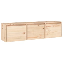 vidaXL Muebles para TV 3 piezas madera maciza de pino