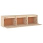 vidaXL Muebles para TV 3 piezas madera maciza de pino vidaXL Muebles para TV 3 piezas madera maciza de pino