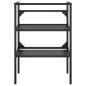 vidaXL Estructura de baño con lavabo incorporado hierro negro vidaXL Estructura de baño con lavabo incorporado hierro negro