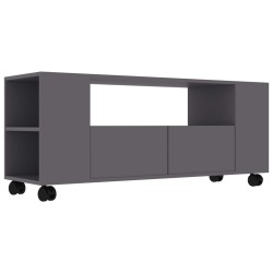vidaXL Mueble para TV madera contrachapada gris 120x35x48 cm