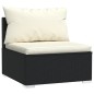 vidaXL Set de muebles de jardín 10 pzs y cojines ratán sintético negro vidaXL Set de muebles de jardín 10 pzs y cojines ratán sintético negro