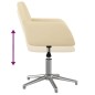 vidaXL Sillas de comedor giratorias 2 unidades tela color crema vidaXL Sillas de comedor giratorias 2 unidades tela color crema