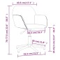 vidaXL Sillas de comedor giratorias 2 unidades tela color crema vidaXL Sillas de comedor giratorias 2 unidades tela color crema