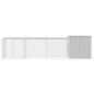 vidaXL Gallinero de acero galvanizado gris 400x91x100 cm vidaXL Gallinero de acero galvanizado gris 400x91x100 cm