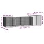 vidaXL Gallinero de acero galvanizado gris 400x91x100 cm vidaXL Gallinero de acero galvanizado gris 400x91x100 cm