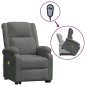 vidaXL Sillón de masaje elevable tela gris oscuro vidaXL Sillón de masaje elevable tela gris oscuro
