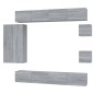 vidaXL Set de muebles de TV 8 pzas madera contrachapada gris sonoma vidaXL Set de muebles de TV 8 pzas madera contrachapada gris sonoma
