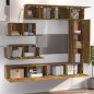 vidaXL Set de muebles de TV 7 pzas madera contrachapada roble ahumado vidaXL Set de muebles de TV 7 pzas madera contrachapada roble ahumado