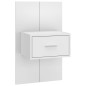 vidaXL Cabecero de cama con mesitas madera contrachapada blanco vidaXL Cabecero de cama con mesitas madera contrachapada blanco