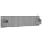 vidaXL Cabecero de cama y mesitas madera contrachapada gris Sonoma vidaXL Cabecero de cama y mesitas madera contrachapada gris Sonoma