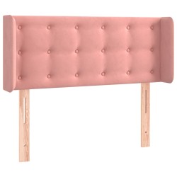 vidaXL Cabecero de terciopelo rosa 103x16x78/88 cm