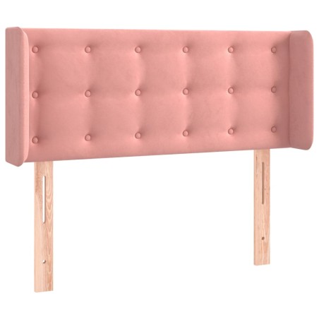 vidaXL Cabecero de terciopelo rosa 103x16x78/88 cm
