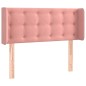 vidaXL Cabecero de terciopelo rosa 103x16x78/88 cm