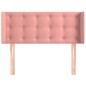 vidaXL Cabecero de terciopelo rosa 103x16x78/88 cm