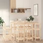 vidaXL Set de bar 9 piezas madera maciza de pino vidaXL Set de bar 9 piezas madera maciza de pino