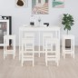 vidaXL Set de bar 7 piezas madera maciza de pino blanco vidaXL Set de bar 7 piezas madera maciza de pino blanco