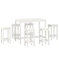 vidaXL Set de bar 7 piezas madera maciza de pino blanco vidaXL Set de bar 7 piezas madera maciza de pino blanco