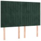 vidaXL Cama box spring con colchón terciopelo verde oscuro 140x190 cm vidaXL Cama box spring con colchón terciopelo verde oscuro 140x190 cm