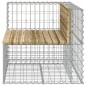 vidaXL Banco jardín con gaviones madera pino impregnada 92x71x65,5 cm vidaXL Banco jardín con gaviones madera pino impregnada 92x71x65,5 cm