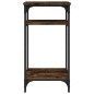vidaXL Mesa auxiliar madera contrachapada roble ahumado 40x30x75 cm