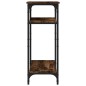 vidaXL Mesa auxiliar madera contrachapada roble ahumado 40x30x75 cm